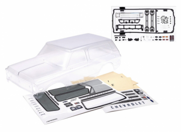 Traxxas 429131 Body Chevy Blazer ´69 Clear Clipless with Trim