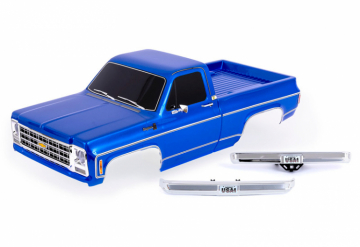 Traxxas 429212-BLUE Body Chevrolet K10 (1979) Complete Blue