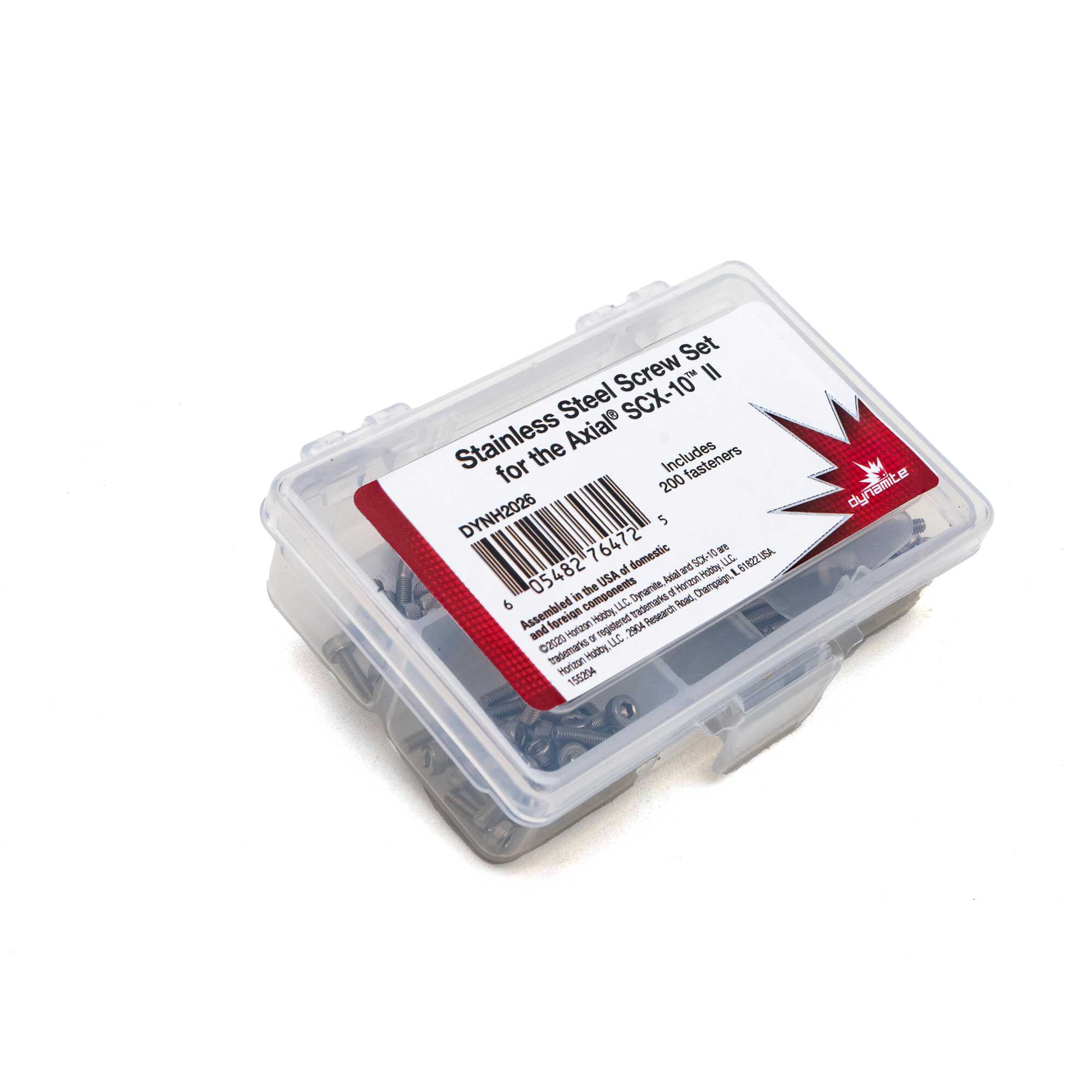 Dynamite Stainless Steel Screw Set: Axial SCX 10 II