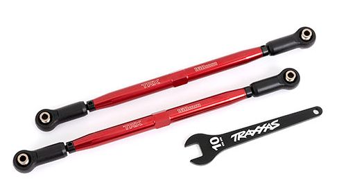 Traxxas 7897R Styrstag Alu Röd (2) X-Maxx WideMaxx, XRT