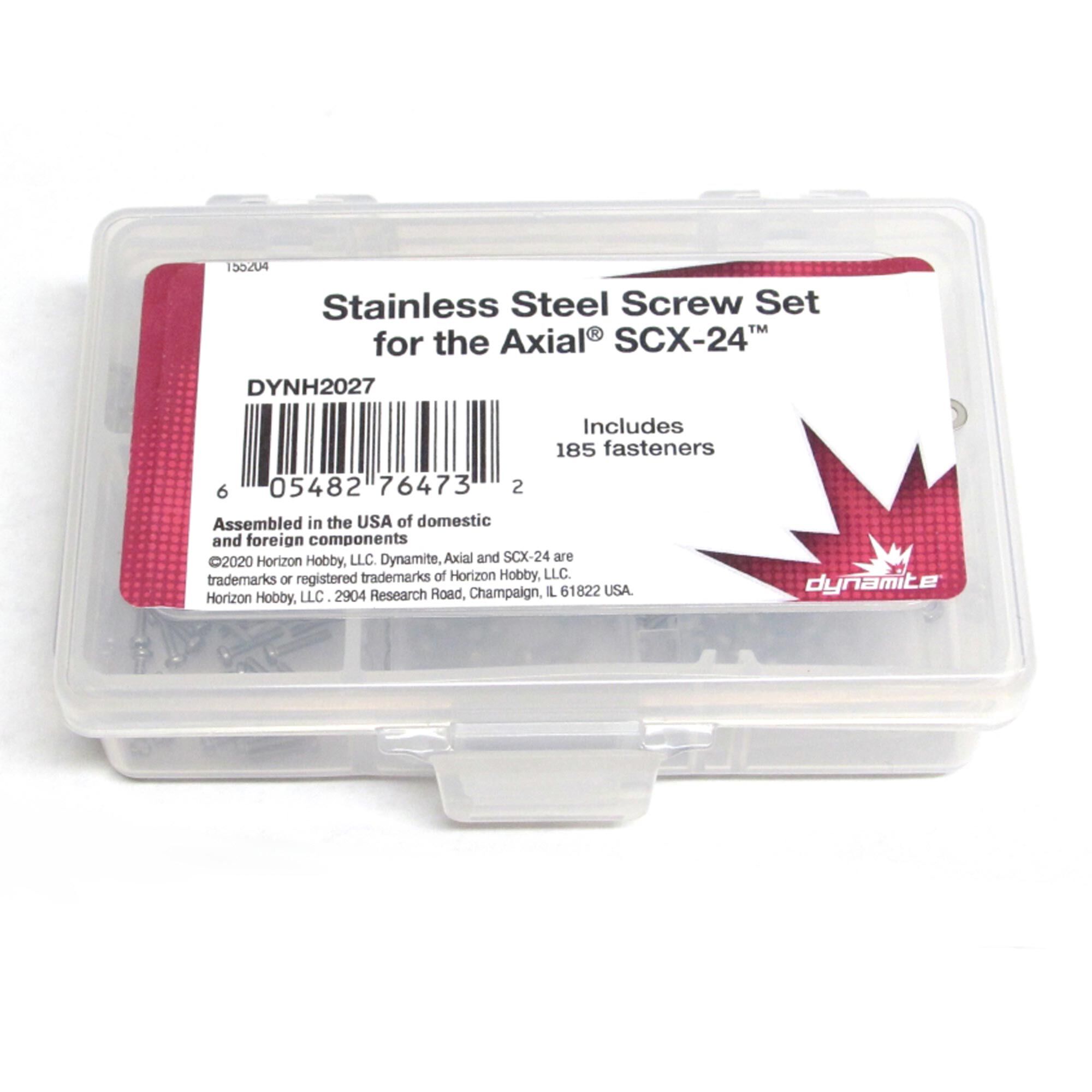 Dynamite Stainless Steel Screw Set: Axial SCX24
