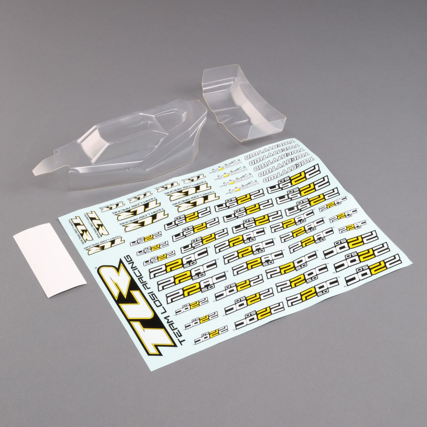 TLR TLR230013 Ultra Lightweight Body & Wing, Clear: 22 5.0