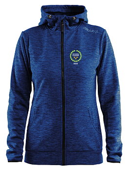 En Svensk Klassiker Halva,Full zip hood dam (Craft)m.broderad logo
