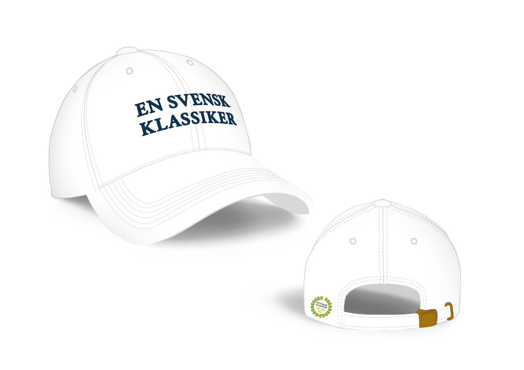 En Svensk Klassiker,Broderad  premiumkeps i borstad exklusiv bomull.