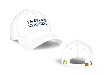 En Svensk Klassiker,Broderad  premiumkeps i borstad exklusiv bomull.