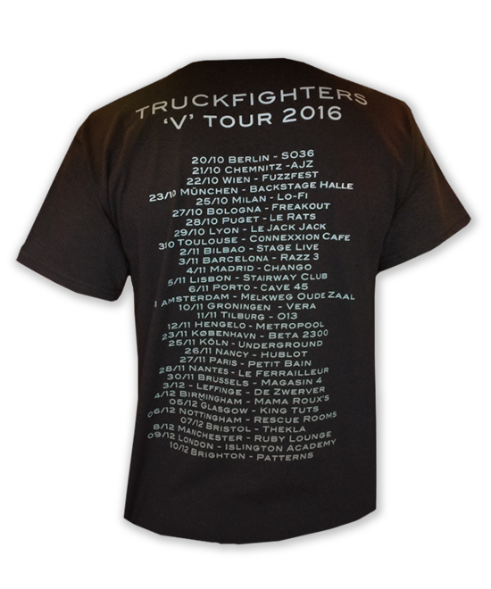 'V' tour 2016 shirt / tourdates on the back - 2