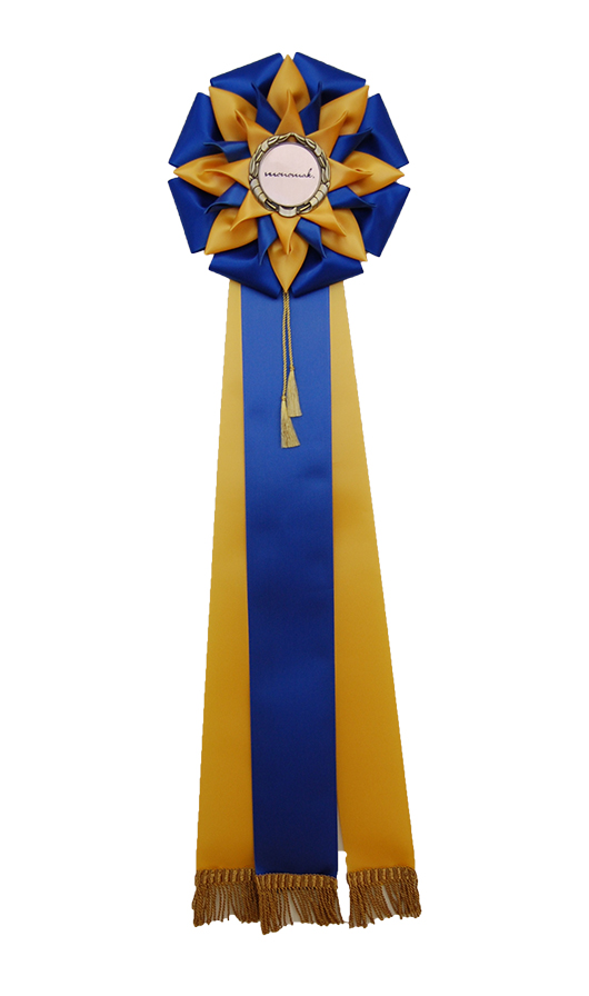 6293 - Roset  kronblad, 3 stjerner 3 haler klunker frynser