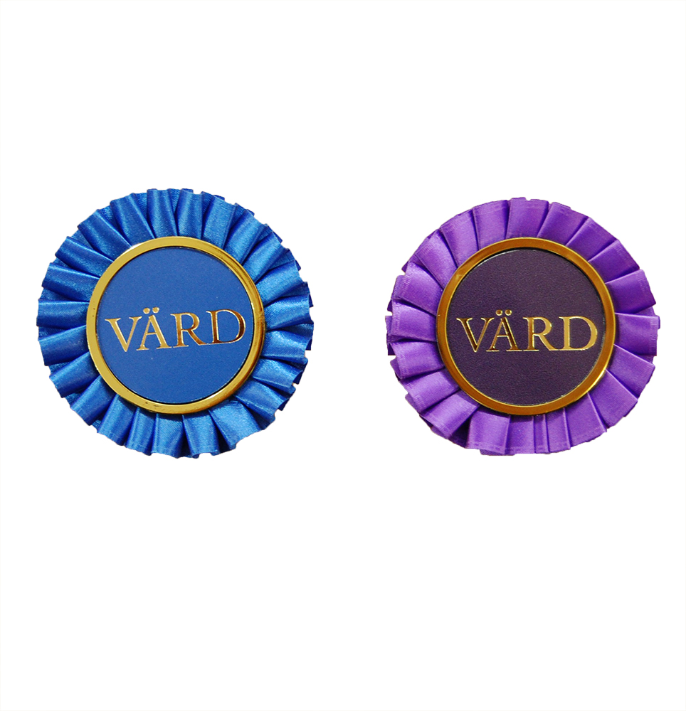 Werbebutton, Event-Rosette mit Druck - 4