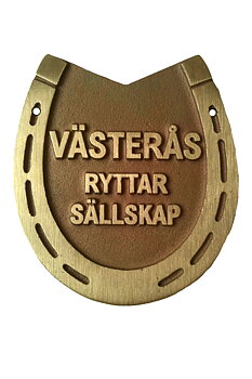 Gegossene Plakette Messing