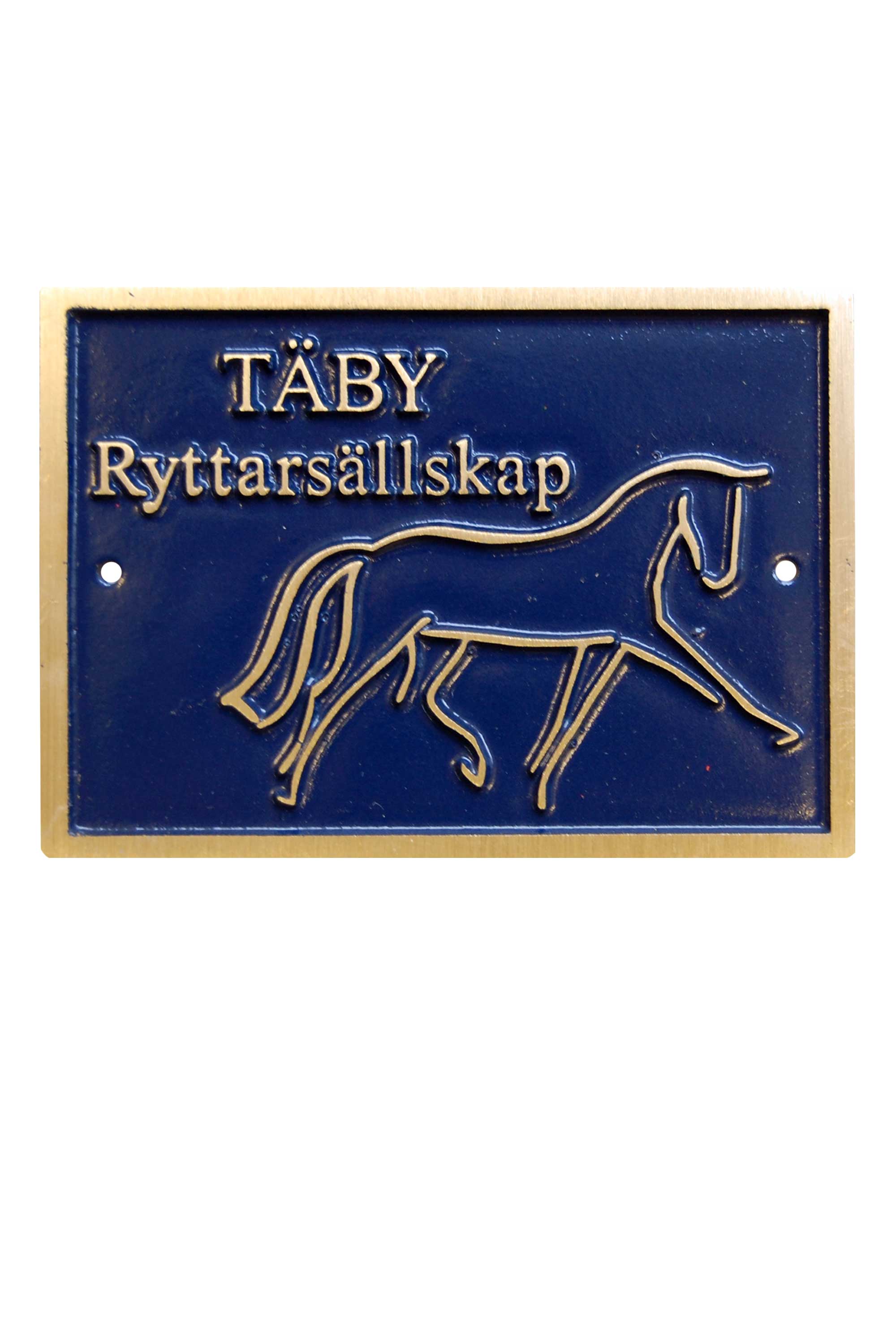 Gegossene Plakette Messing - 2