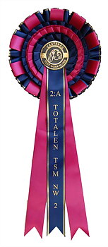 1027 - Rosette, 4 ruffles, petals and 3 tails
