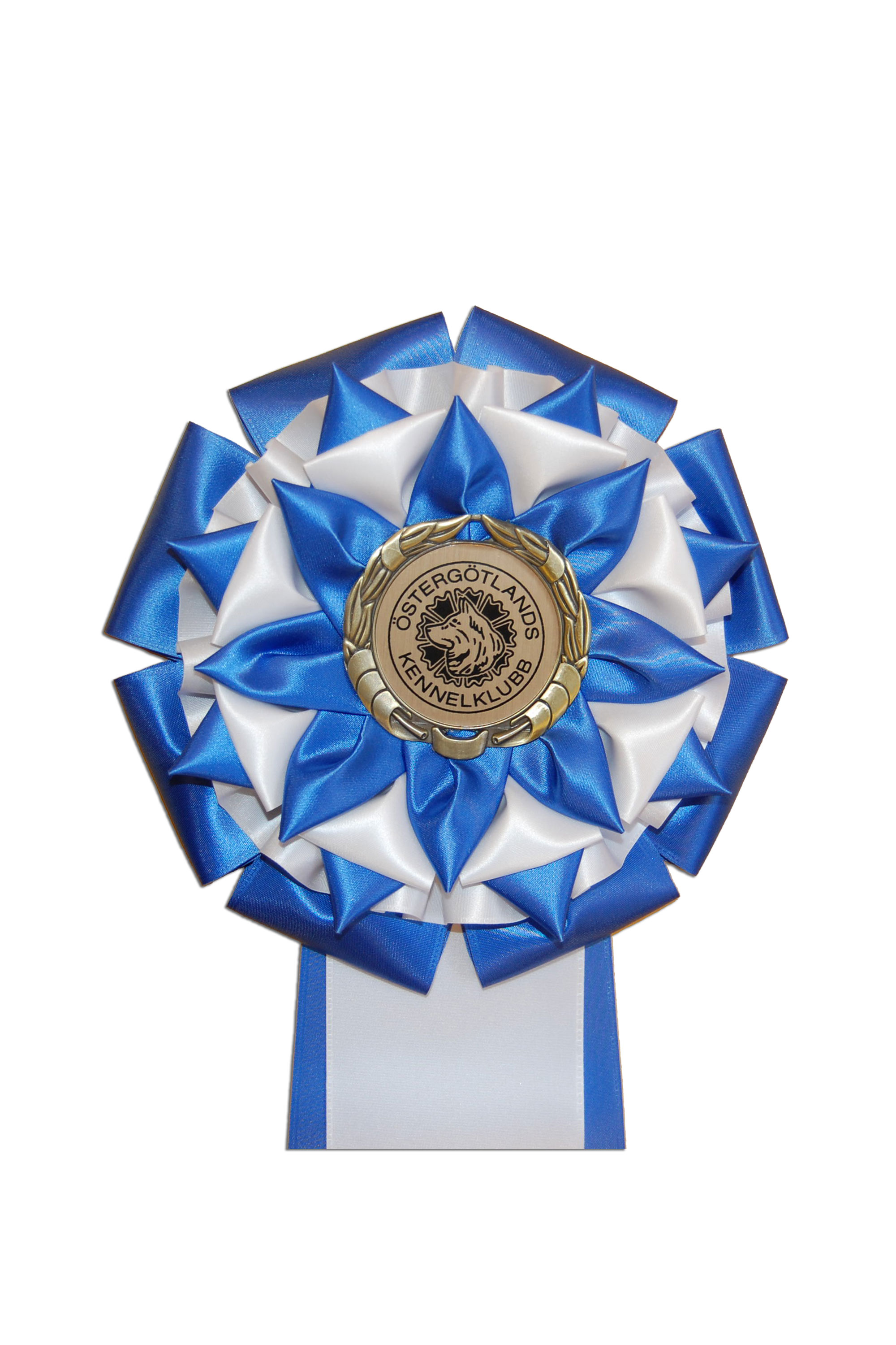 6289 - Rosette für Pferd, Hund, Veranstaltung mit Quasten und Fransen, 71 cm - 6