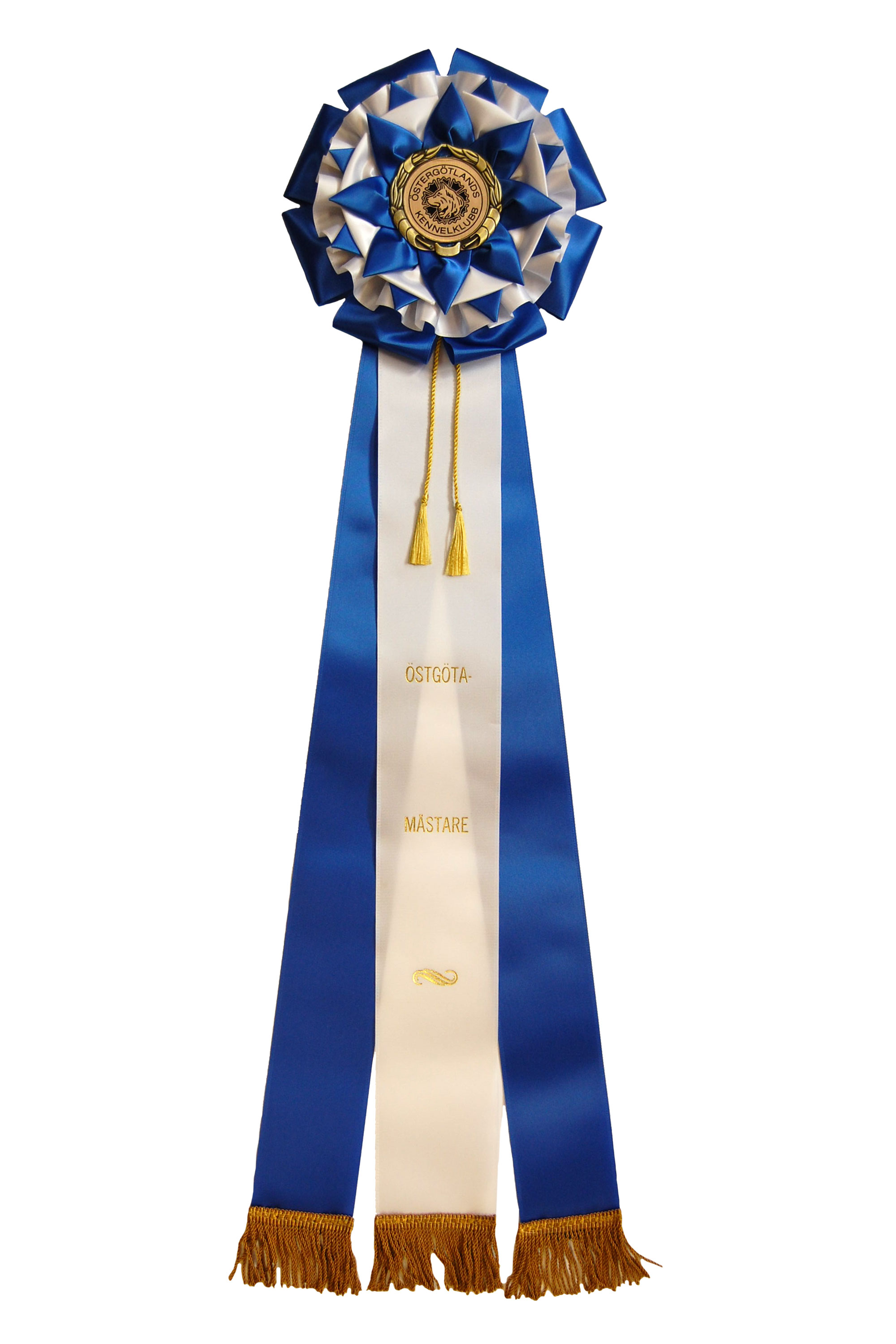 6289 - Rosette für Pferd, Hund, Veranstaltung mit Quasten und Fransen, 71 cm - 2