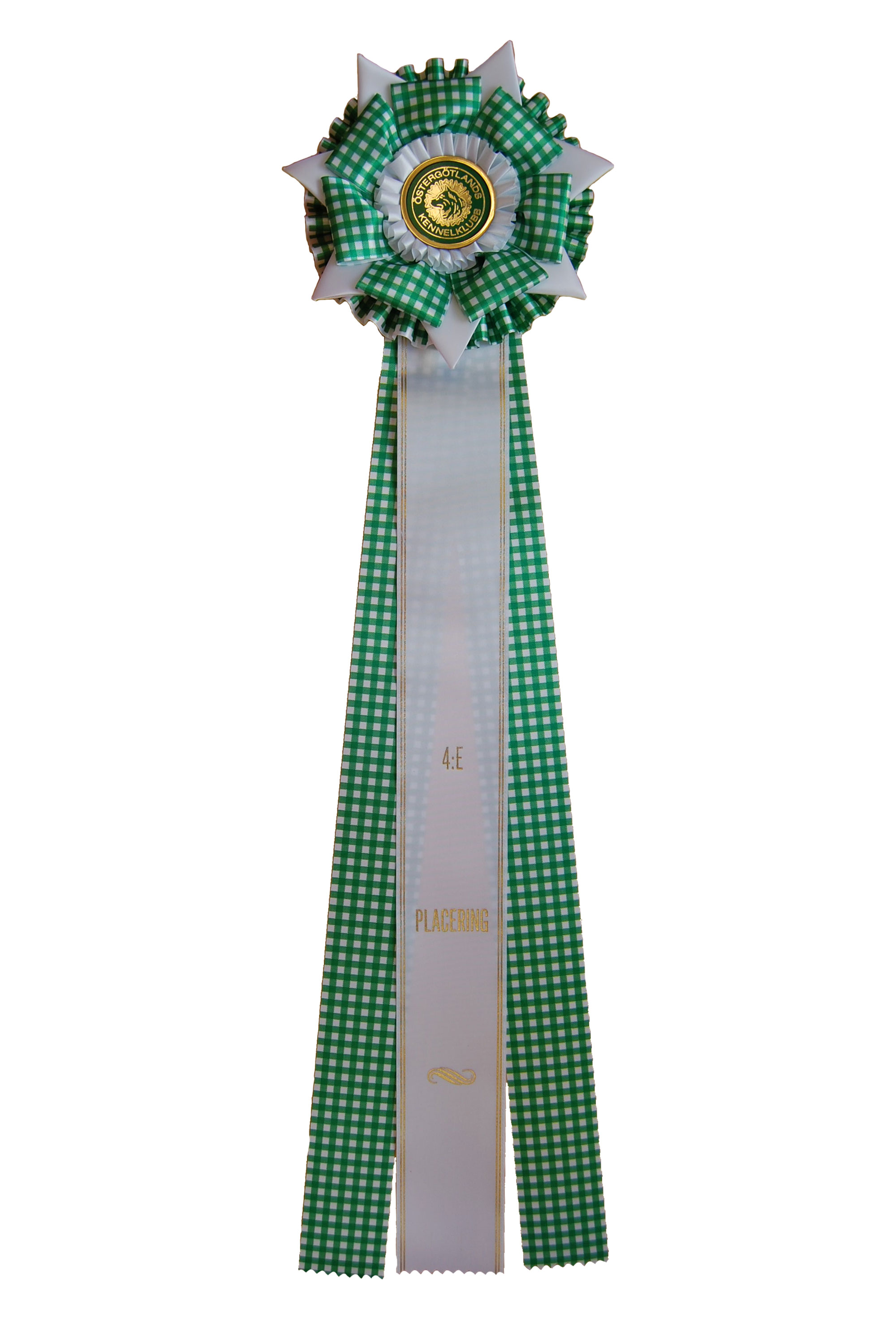 62240 - Rosette für Pferd, Hund, Veranstaltung mit Goldrand, 71 cm - 9