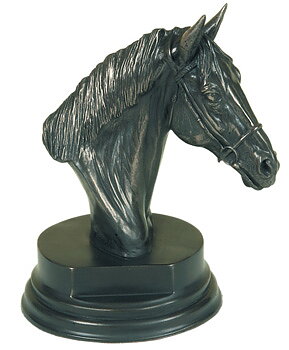 Bronzestatuette Hengstkopf