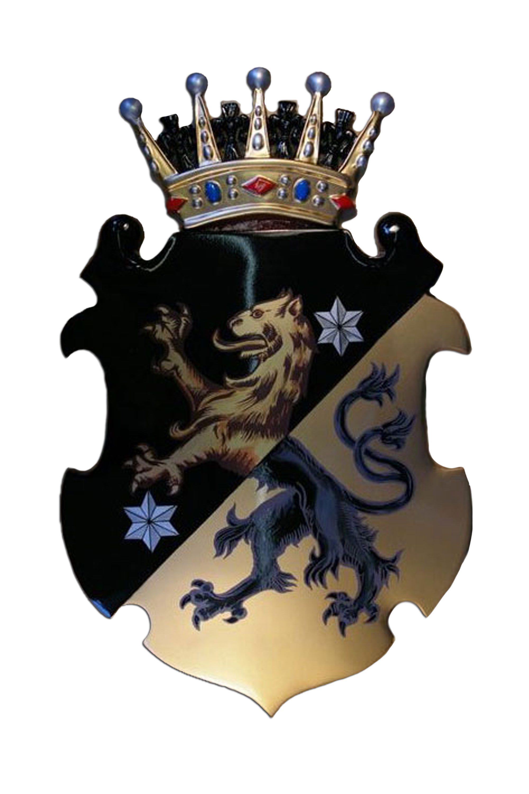 Wappenschilde, spezielle, handbemalte - 19