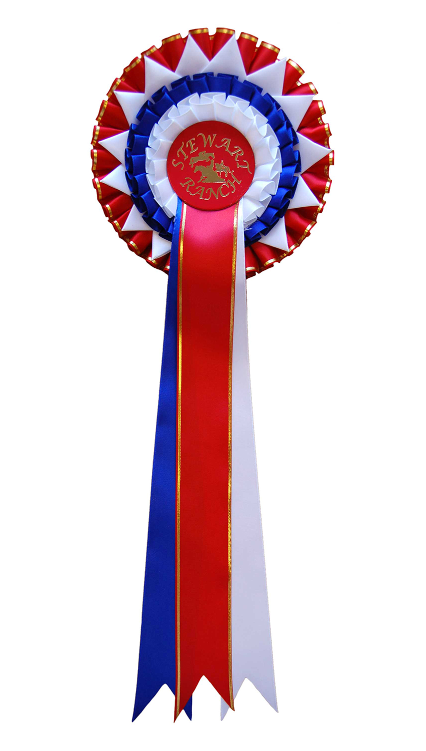 1026 - Rosett, 3 kransar, stjärnkrans, 3 band  - 9