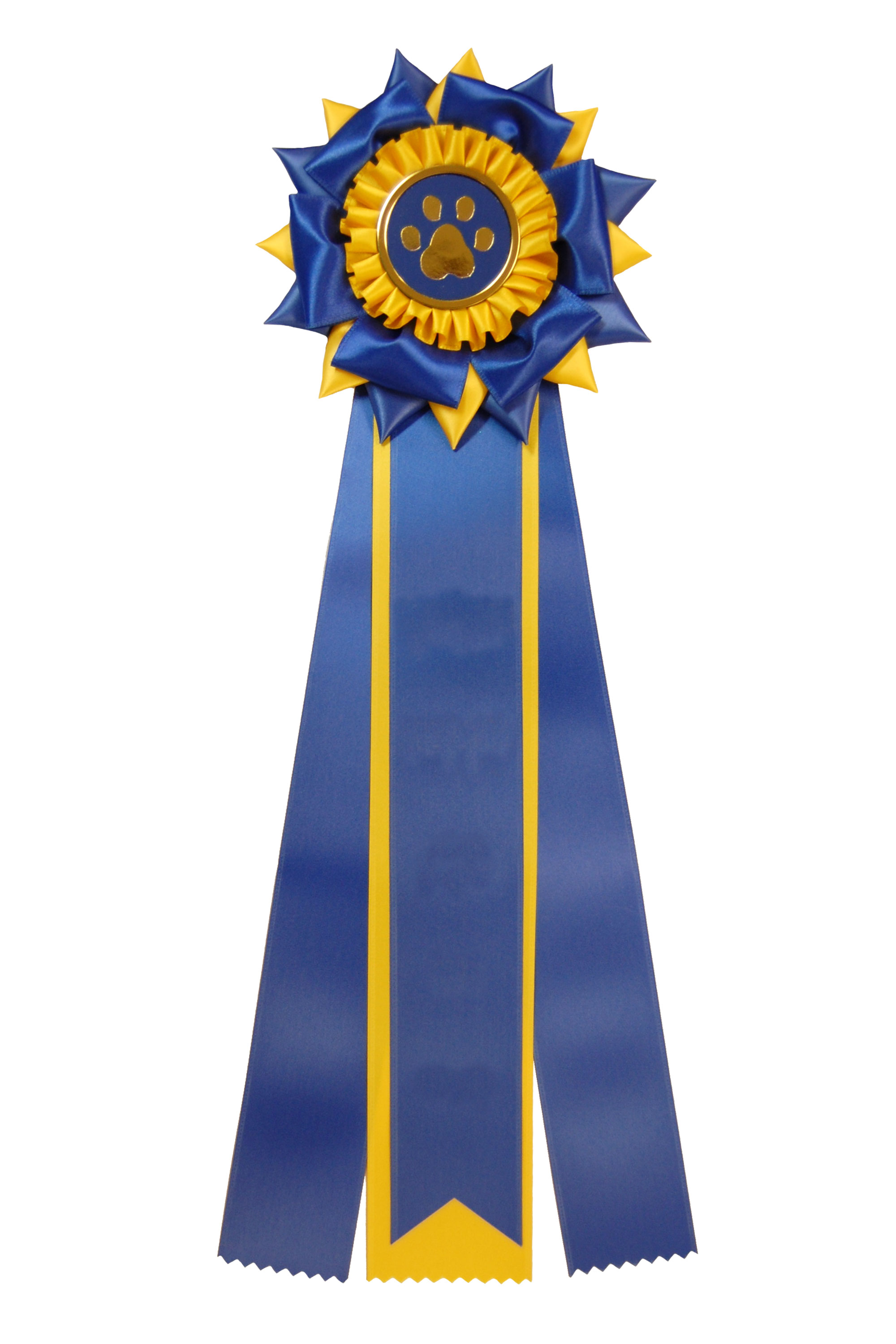 6294 - Rosett för häst, hund, event, 4 band, 45 cm - 9