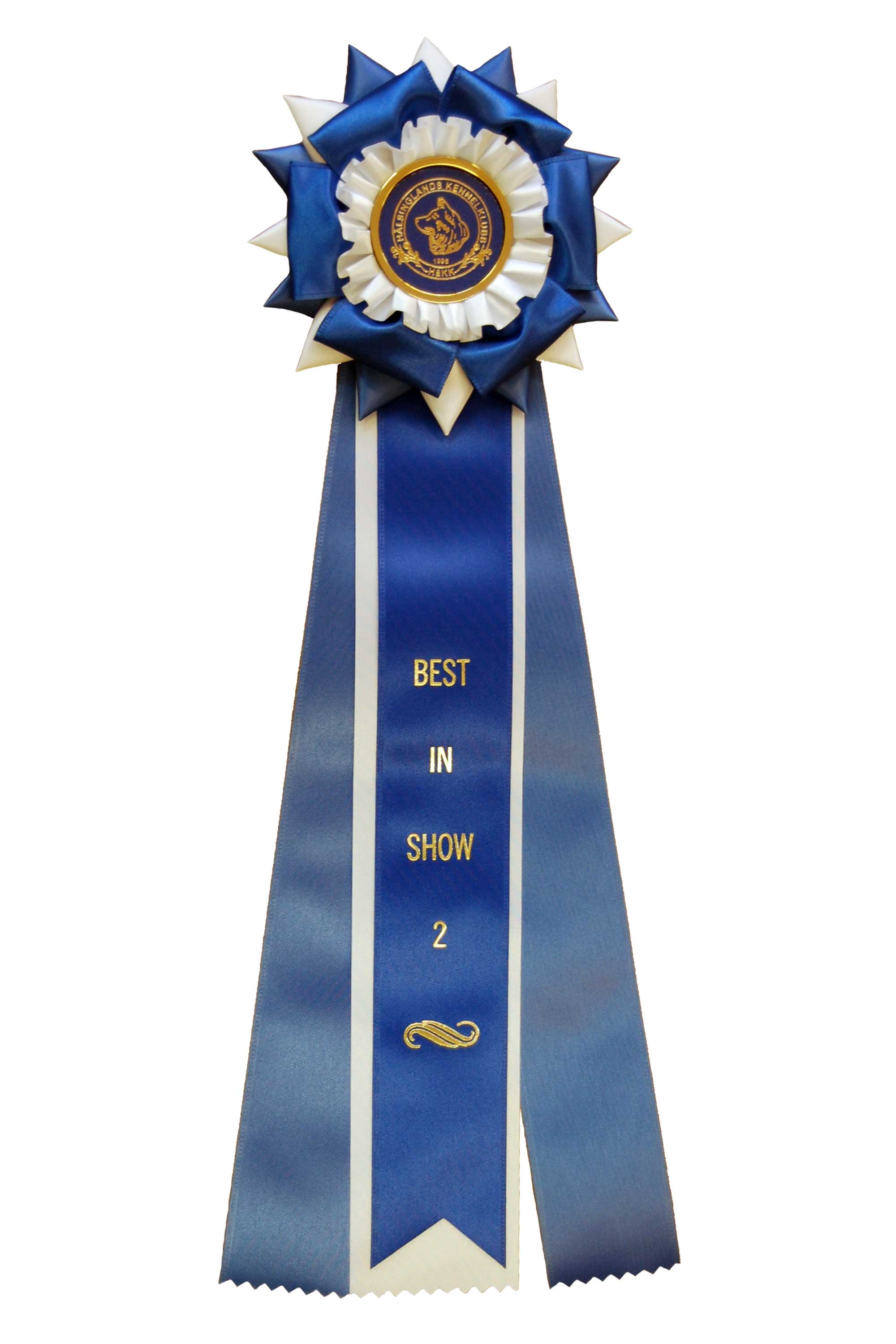 6294 - Rosett för häst, hund, event, 4 band, 45 cm - 10