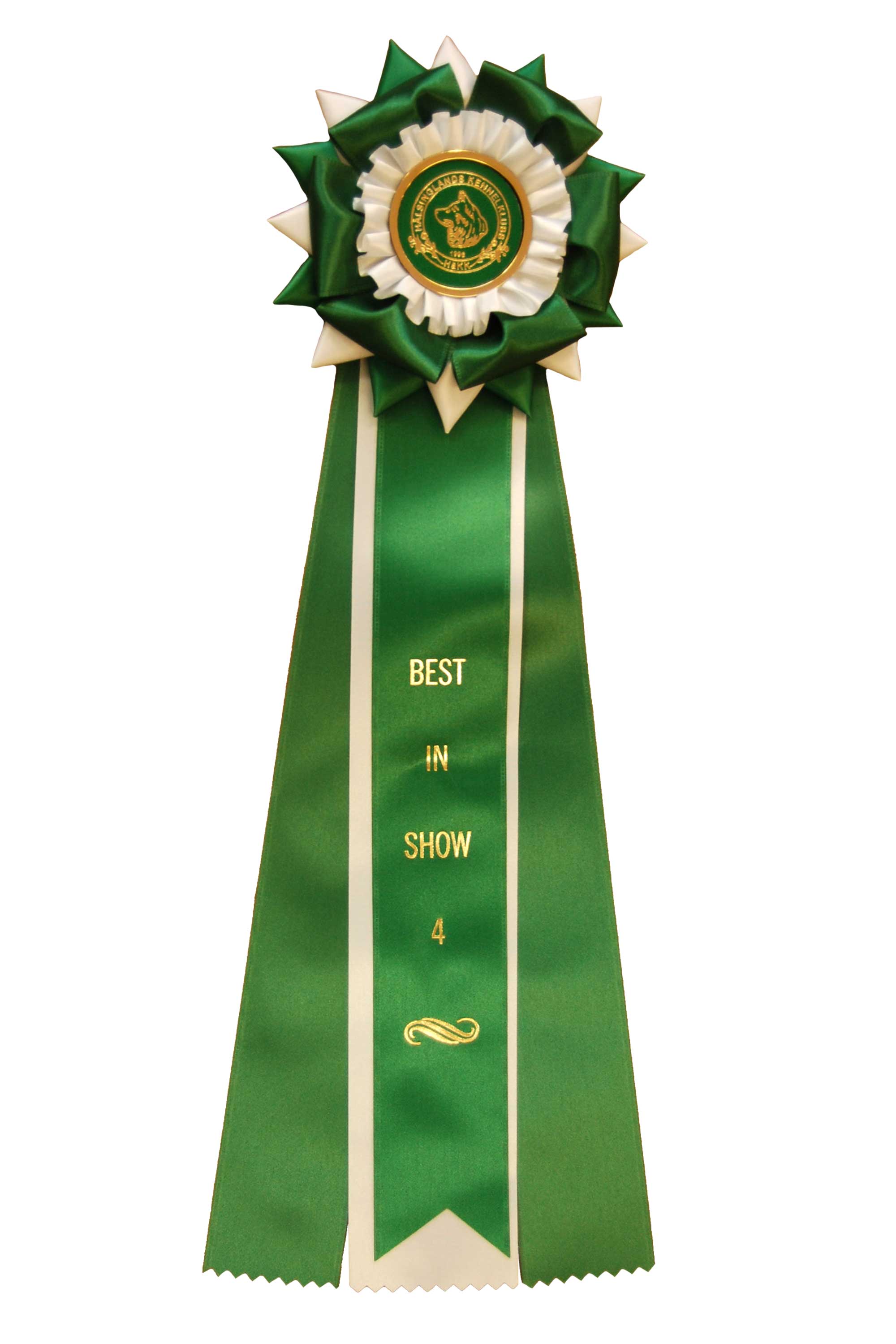 6294 - Rosett för häst, hund, event, 4 band, 45 cm - 7