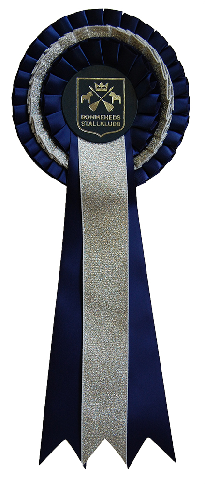 1033 - Rosett, metallic, 3 kransar 3 band, 34 cm - 11
