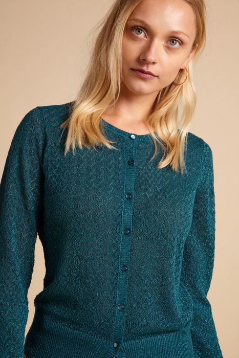 king louie cardigan heart ajour