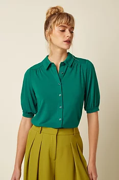 Carina Blouse Viscose ultra green