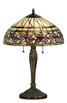 Tiffanylampa Bordslampa Crimson Ø 41cm