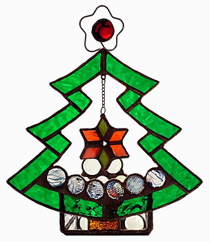 Ljusstakehållare "Julgran" ↕ 20cm