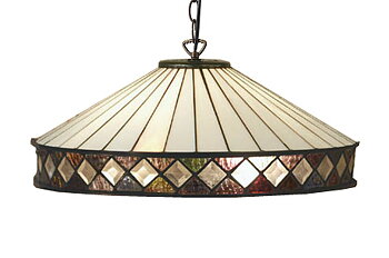 Tiffanylampa Taklampa Castle Ø 50cm