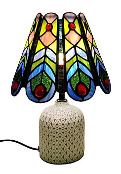 Bordlampe Peacock  Ø 22cm