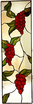 Lituð gler gluggi Red Grapes