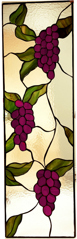 Lituð gler gluggi Violet Grapes