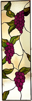Lituð gler gluggi Violet Grapes