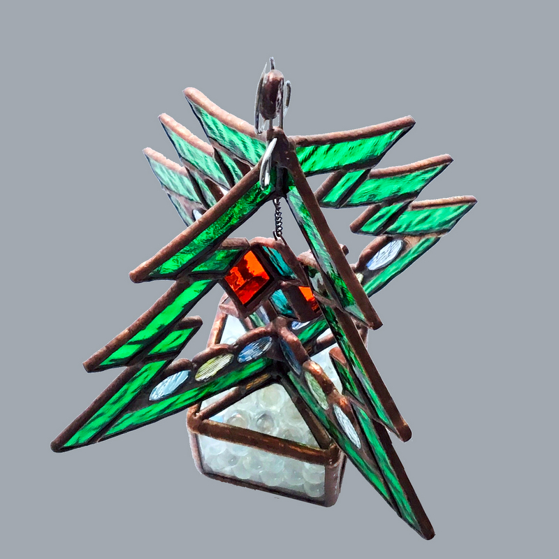 Stained Glass Decoration "Christmas Tree" ↕ 25cm - 4