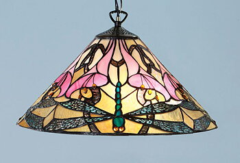 Tiffanylampa Taklampa Modern Ø 41cm