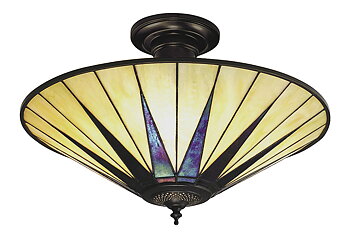 Tiffanylampa Taklampa Star Ø 49cm