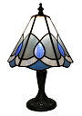 Tiffanylampa Bordslampa Blue mist Ø 20cm