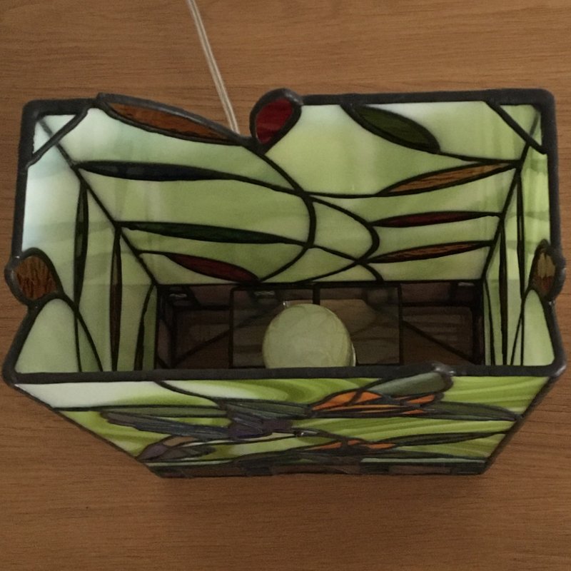 Målat glas bordslampa "Hummingbird" ↕ 32 cm - 6
