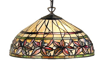 Tiffanylampa Taklampa Crimson Ø 41cm