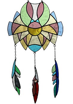 Stained glass Dream Catcher ↕ 51cm