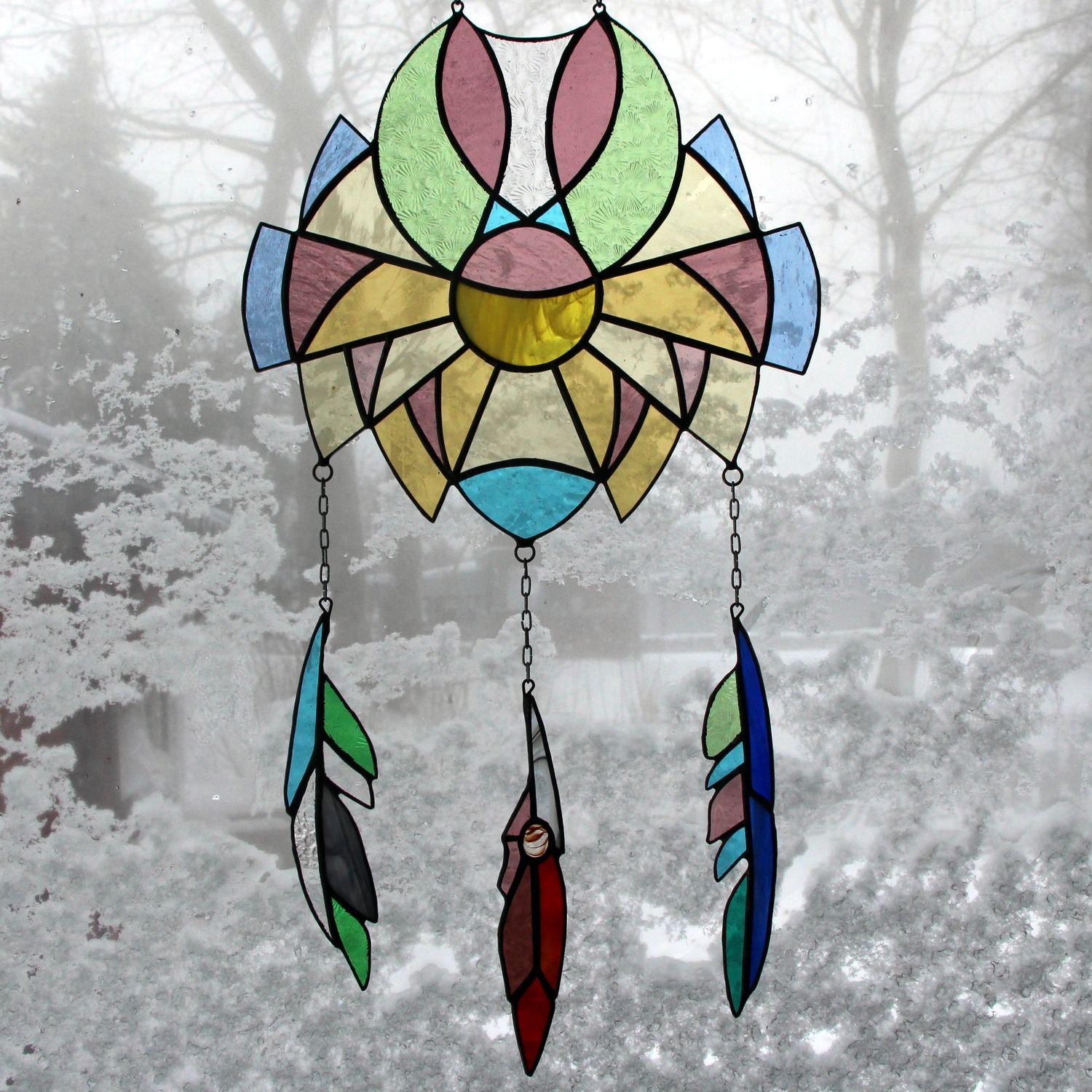 Stained glass  Dream Catcher ↕ 51cm - 2