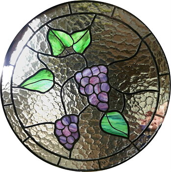 Lituð gler gluggi Grapes