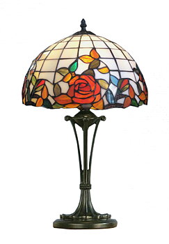 Table lamp Red Rose Ø 31cm