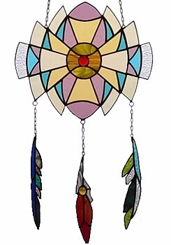 Stained glass Dream Catcher ↕ 49cm
