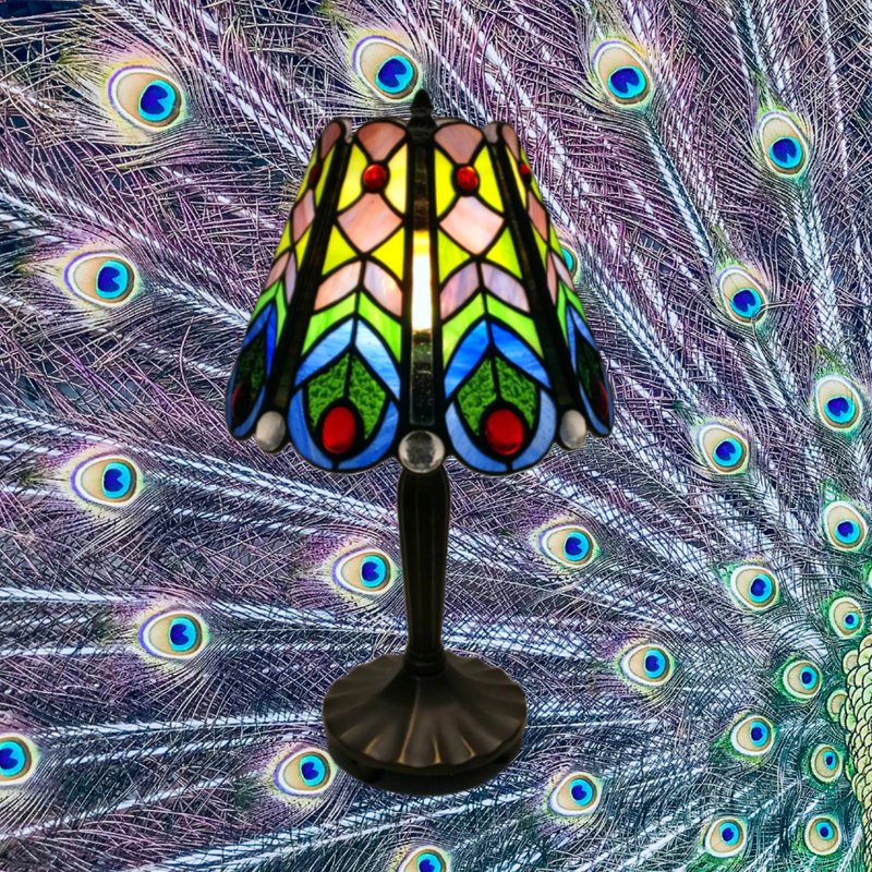Bordlampe Peacock  Ø 22cm - 4