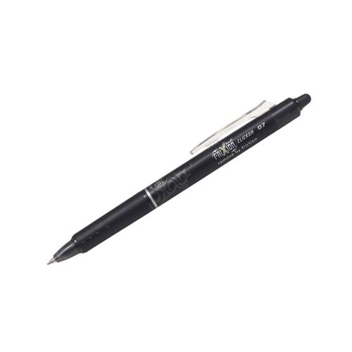 Pilot Frixion Clicker Erasable Gel Pens, Fine Point, Black Ink, 3