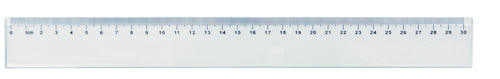 LINJAL 30 CM PLAST