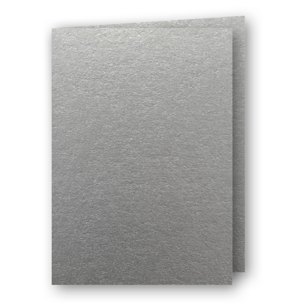 A5 Kort Dubbla 5-Pack Silver
