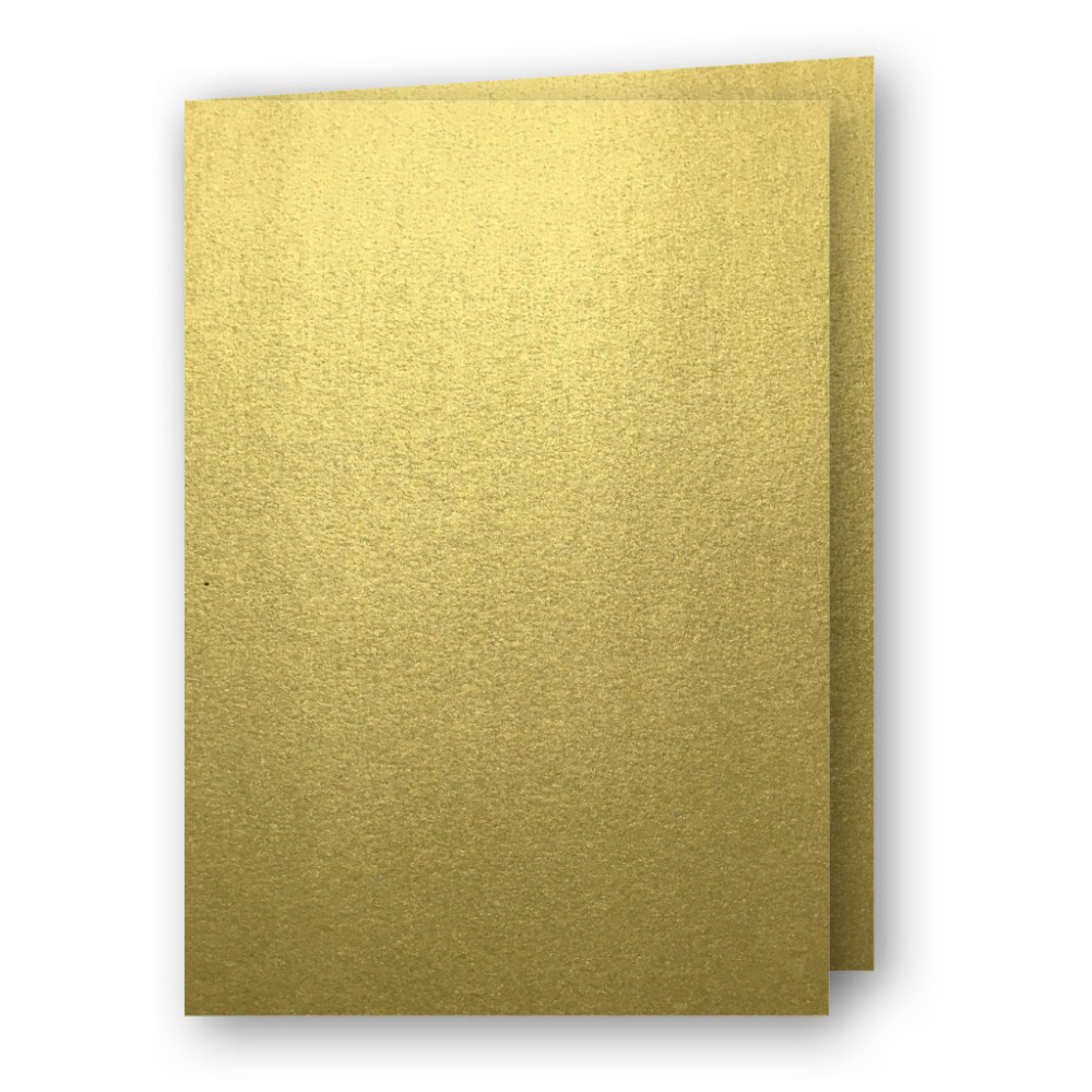 A5 Kort Dubbla 5-Pack Guld